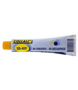 Colle Silicone Pour Technique 3D 80ml + Accessoires - Collall ref